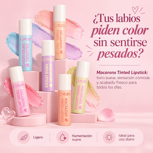 Bálsamo labial Macarons ligero y humectante