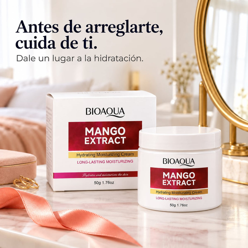 Crema facial de mango con su caja