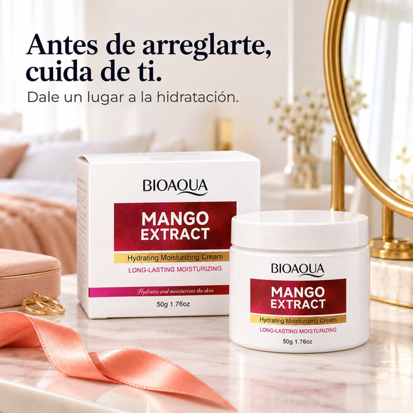 Crema facial de mango con su caja