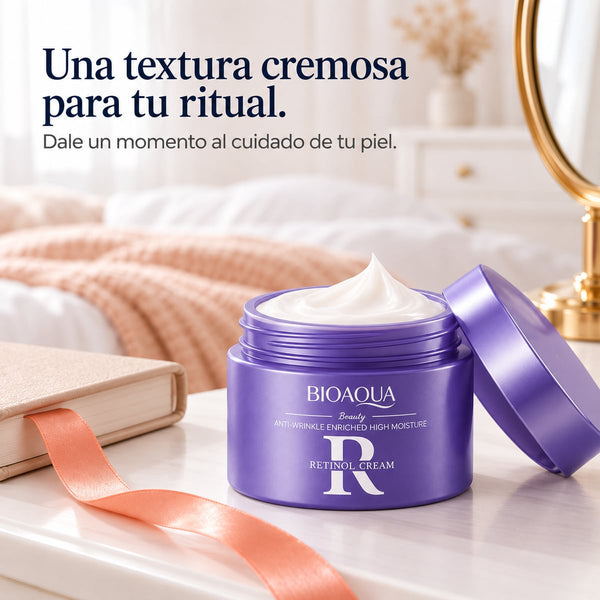 Textura de la crema de retinol