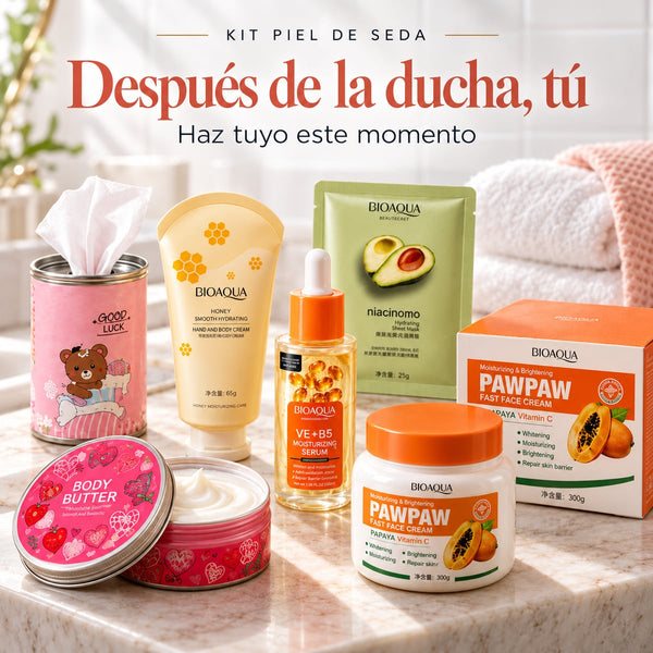 Kit Piel de Seda después de la ducha