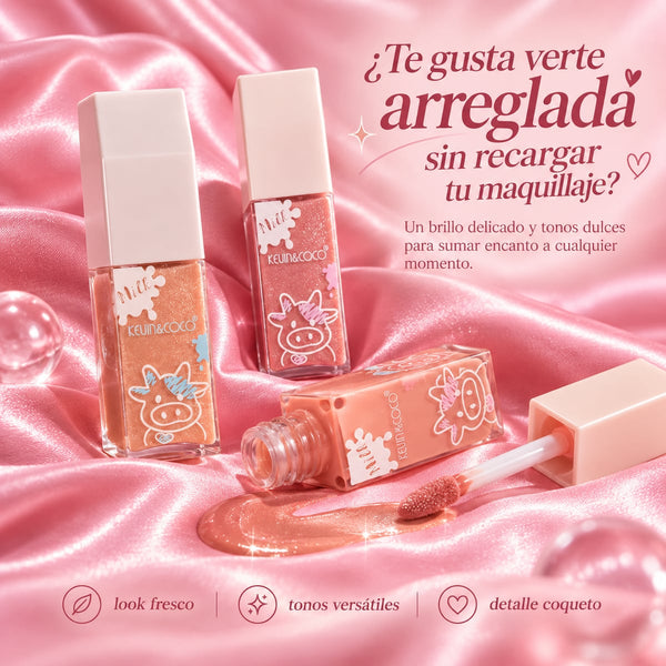 Labial lĂquido de brillo sutil