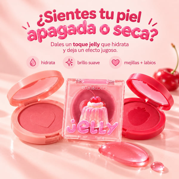 Rubor y labial jelly para mejillas