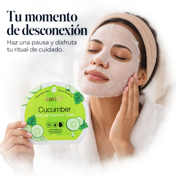 Mascarilla de pepino lista para usar
