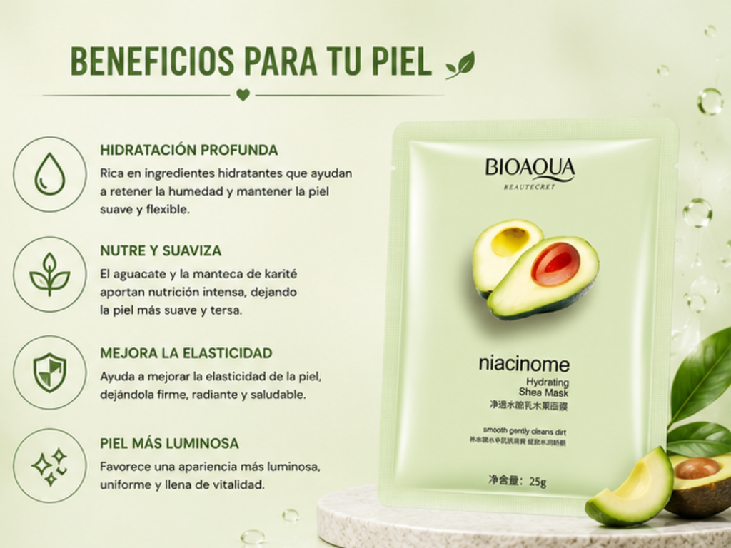 Mascarilla Facial De Aguacate