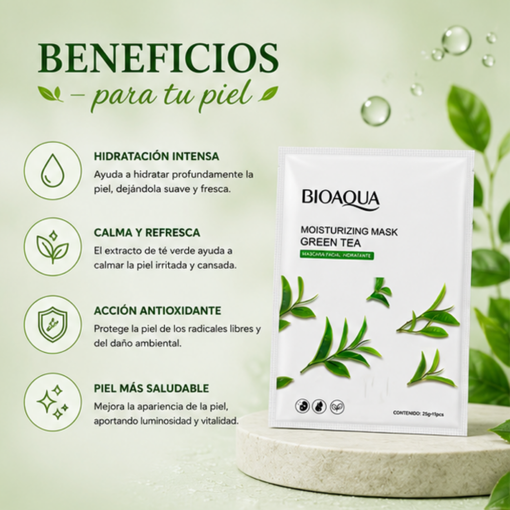 Mascarilla Facial Té Verde