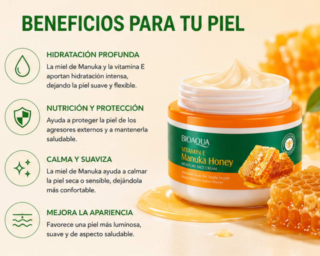 Crema Facial Miel de Manuka