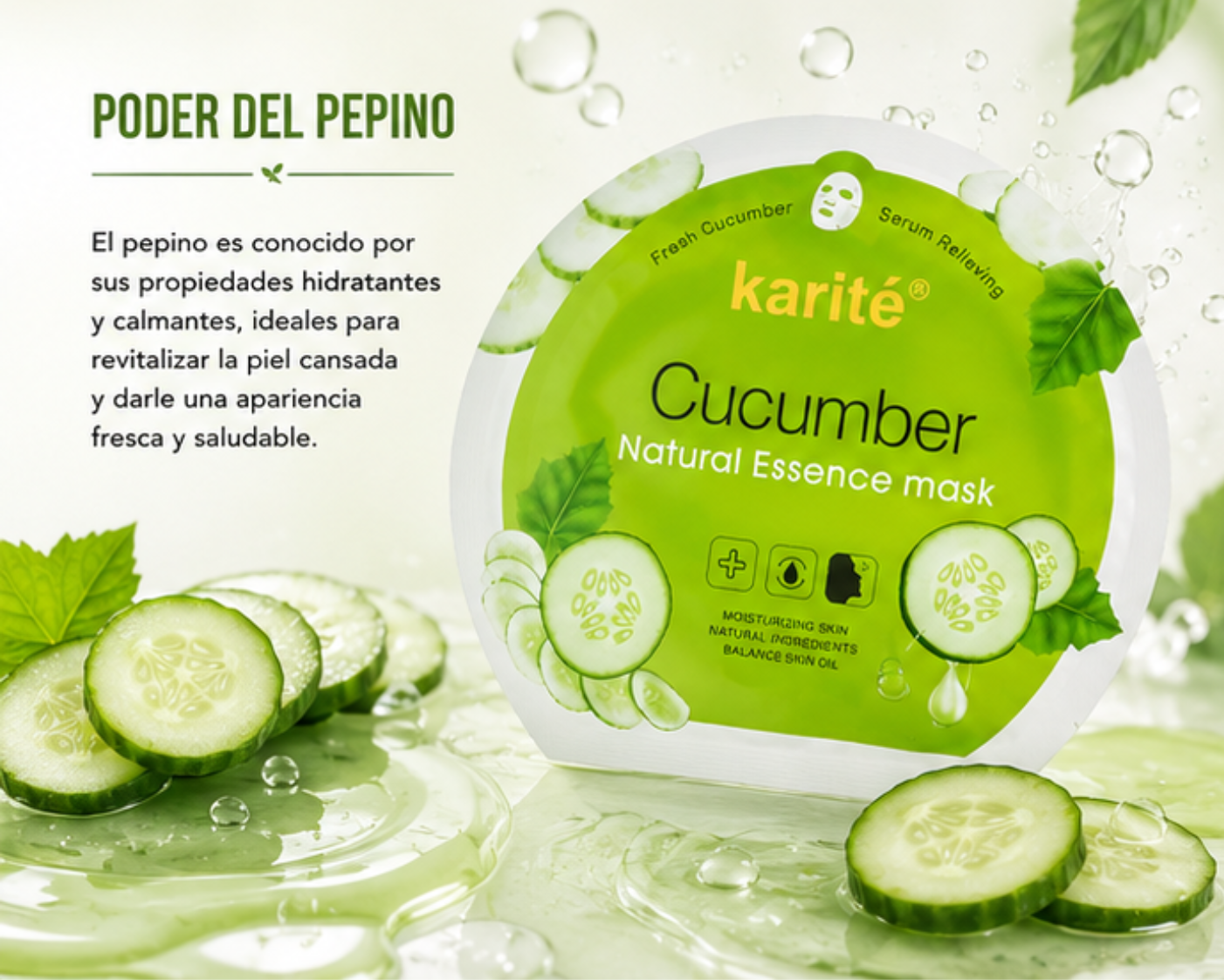 Mascarilla Facial De Pepino