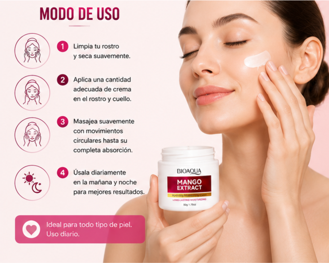 Crema Facial Extracto de Mango