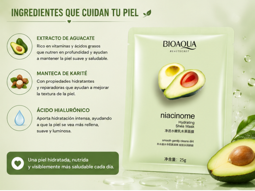 Mascarilla Facial De Aguacate