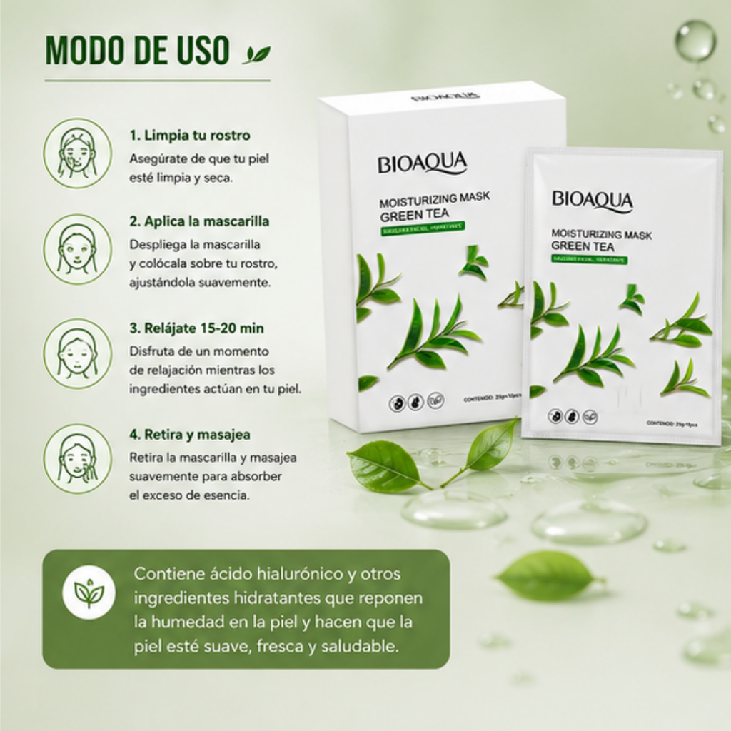 Mascarilla Facial Té Verde