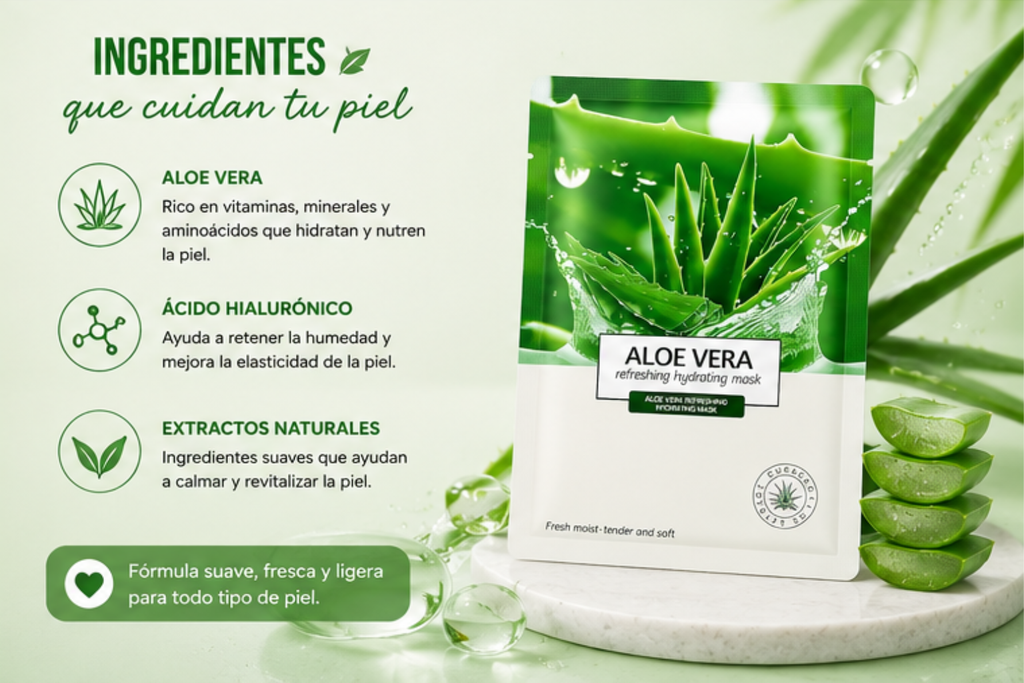 Mascarilla Facial Aloe Vera