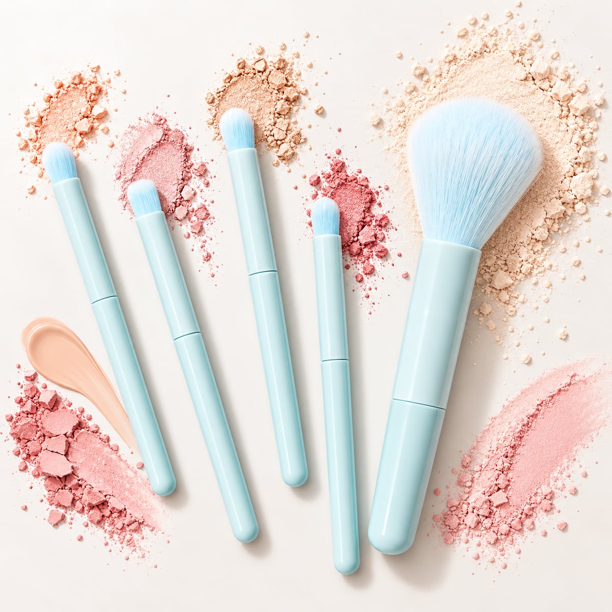 Brochas mini x5 para maquillaje