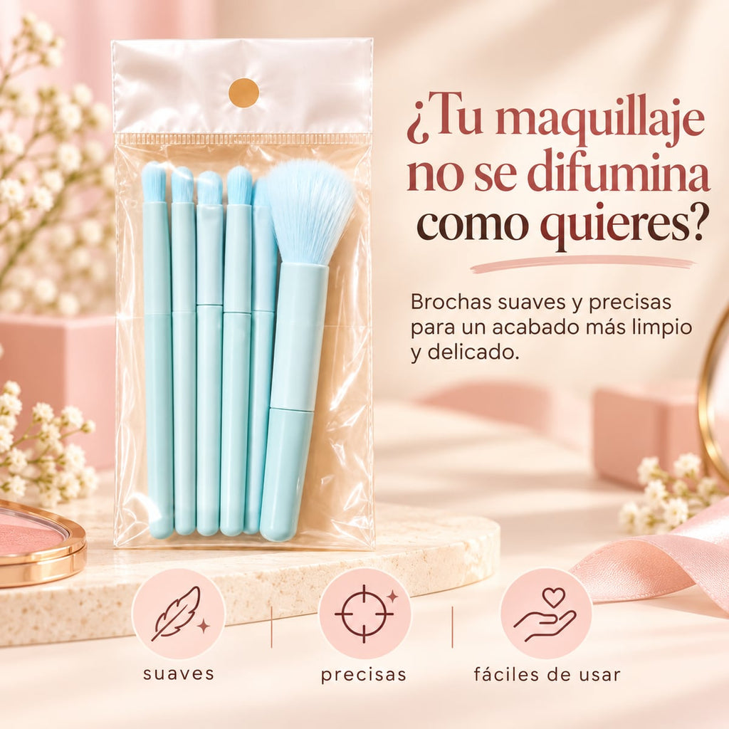 Brochas mini suaves y precisas