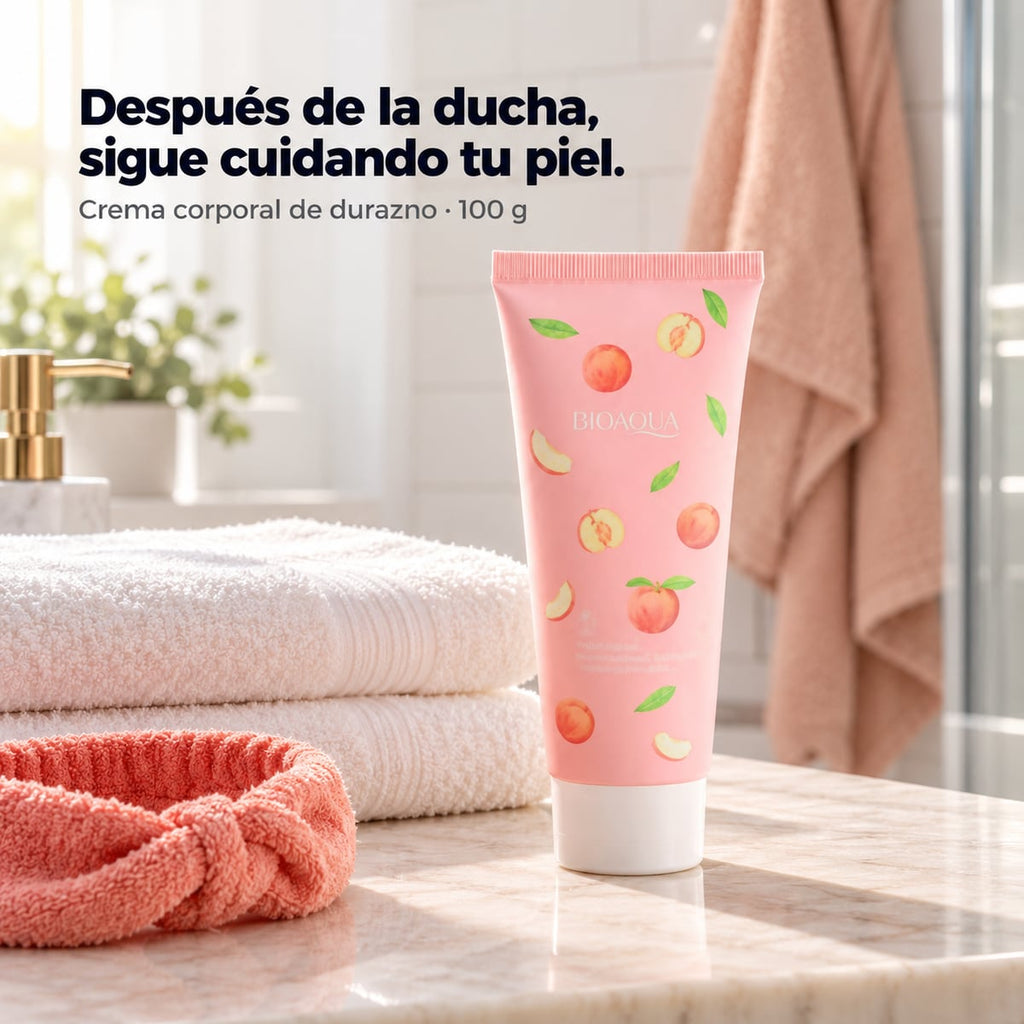Crema corporal de durazno BIOAQUA 100 g
