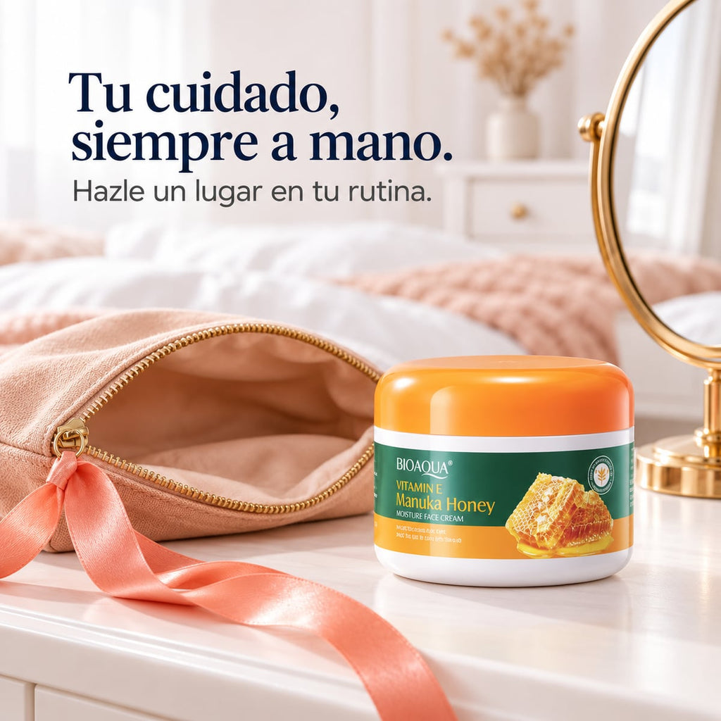 Crema facial de manuka lista para llevar