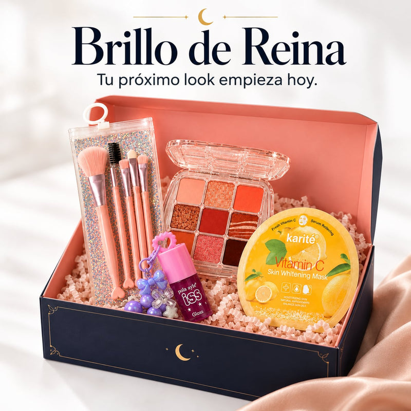 Kit Brillo de Reina de Makeup Moon en su caja