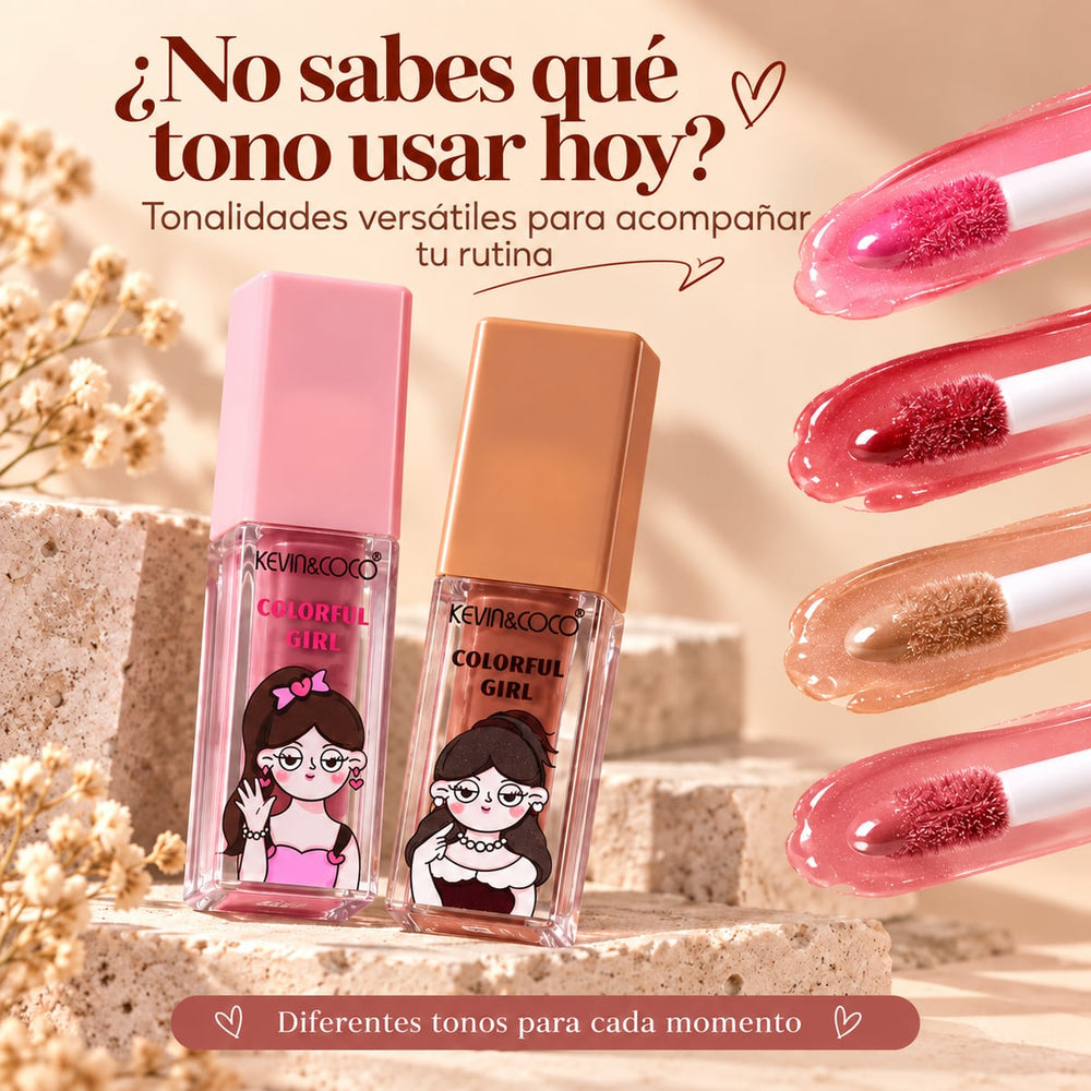 Tonos del kit dúo labial líquido