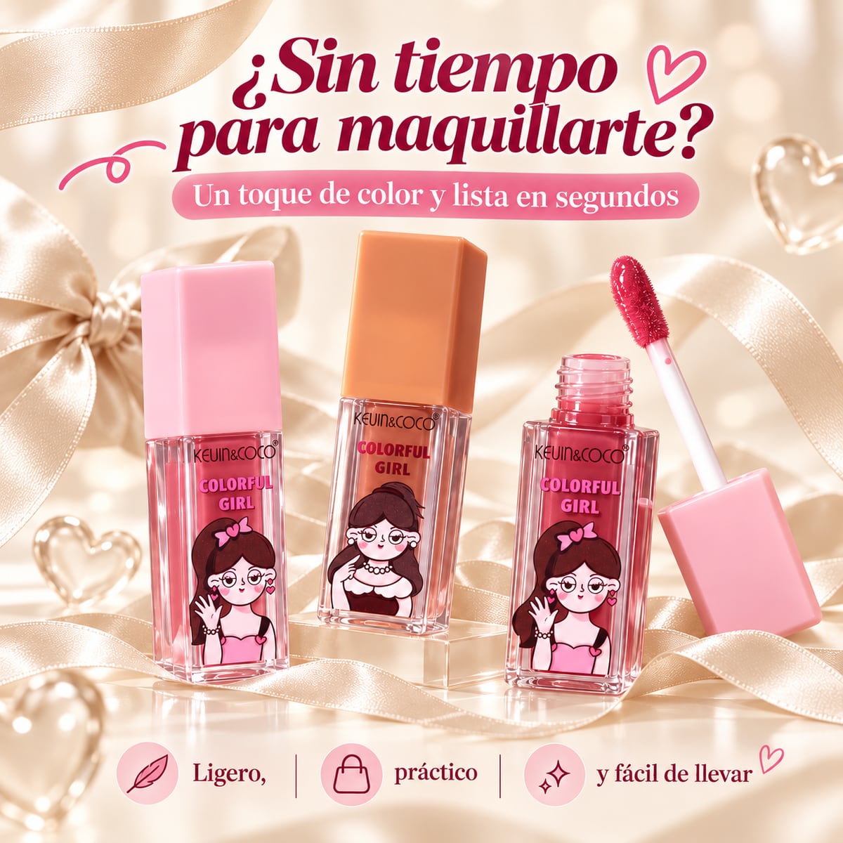 Kit dúo labial líquido para tu bolso
