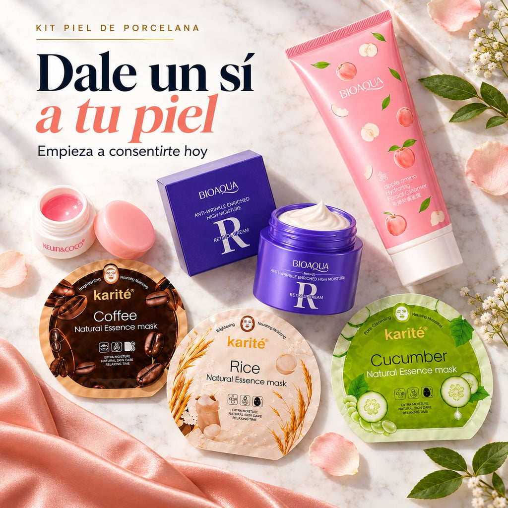 Kit Piel de Porcelana: rutina de skincare