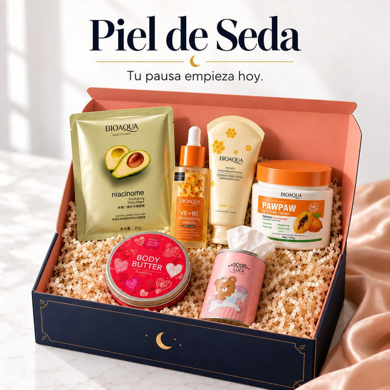 Kit Piel de Seda de Makeup Moon en su caja