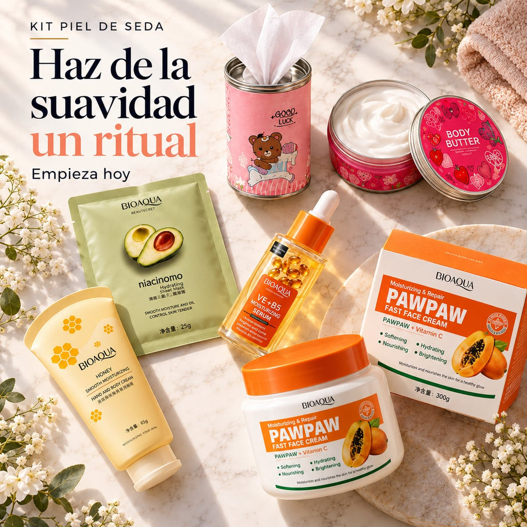 Kit Piel de Seda: skincare facial y corporal