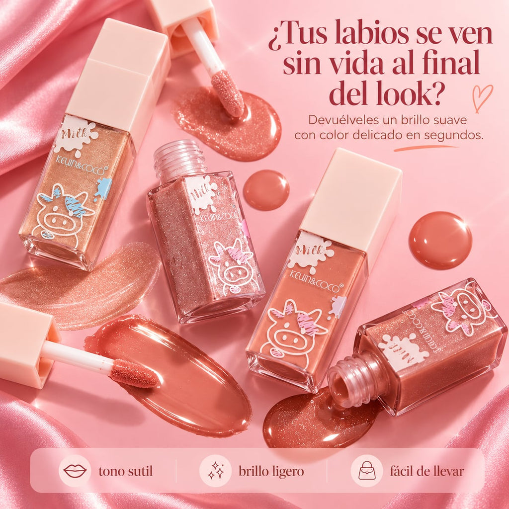 Labial líquido con acabado glossy