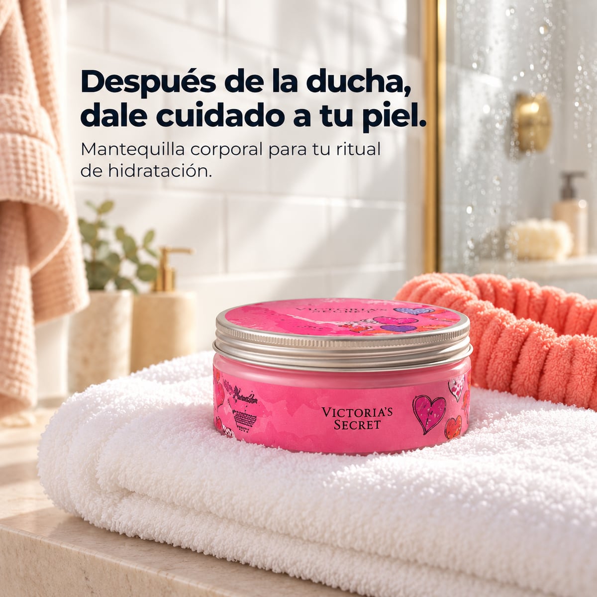 Mantequilla corporal después de la ducha