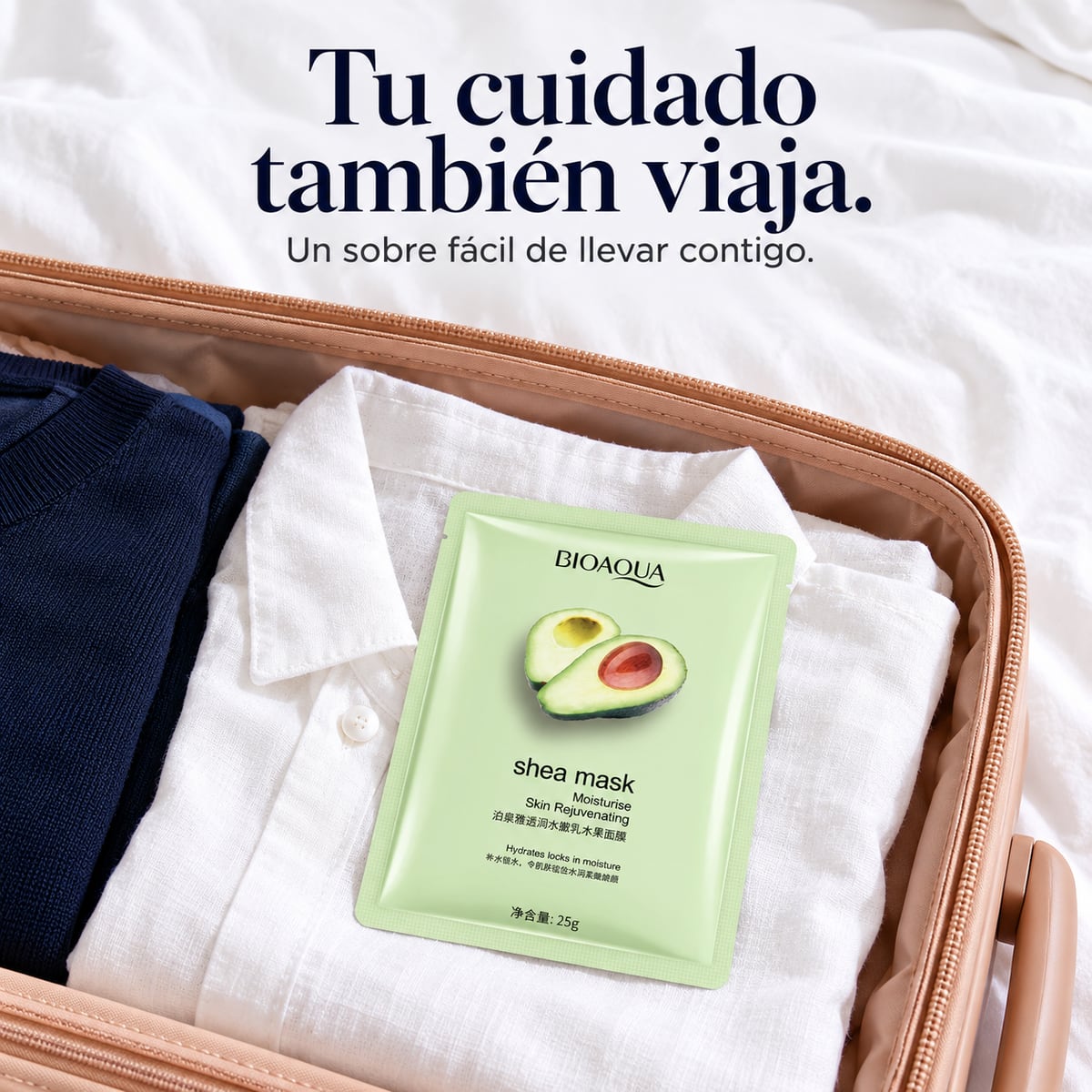 Mascarilla facial de aguacate lista para usar