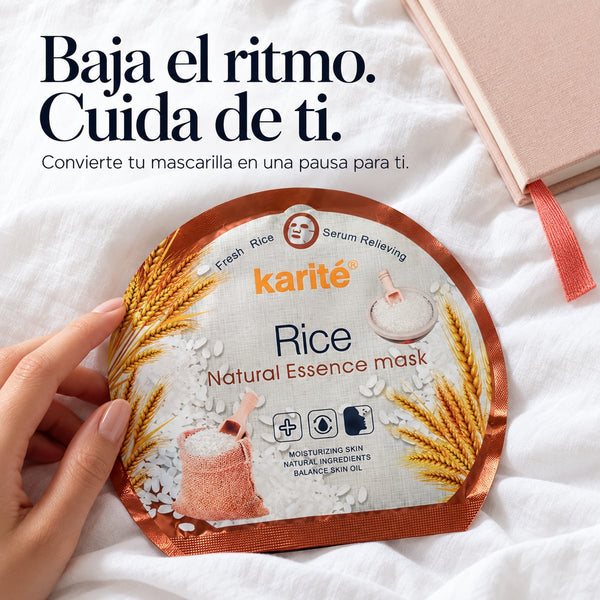 Mascarilla de arroz para tu rutina