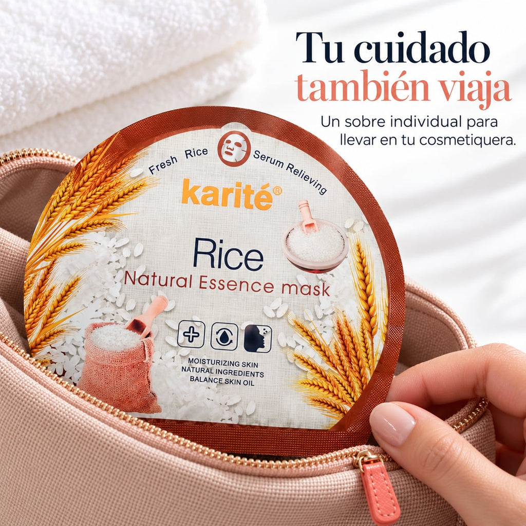 Mascarilla de arroz lista para usar