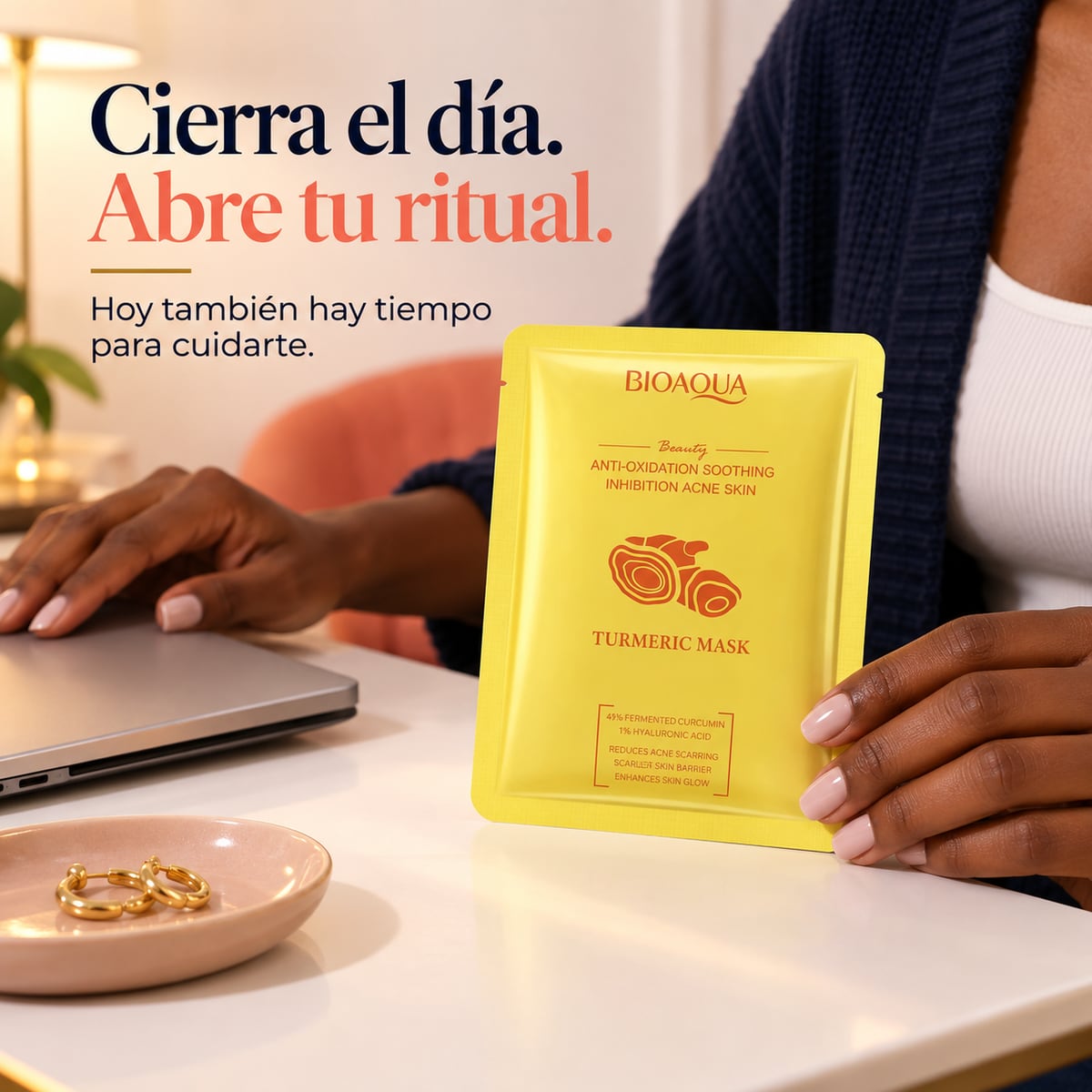 Mascarilla de cúrcuma para tu rutina