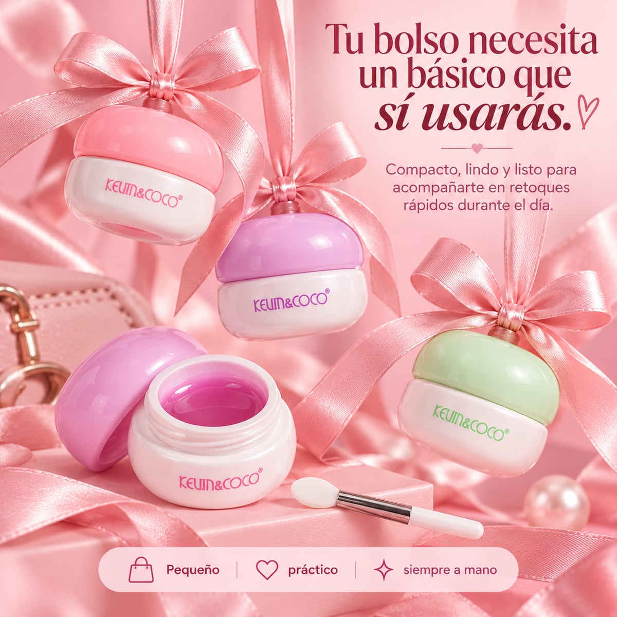 Mascarilla labial compacta para el bolso