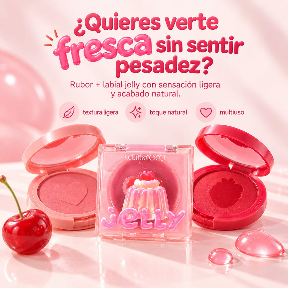 Rubor jelly con acabado fresco
