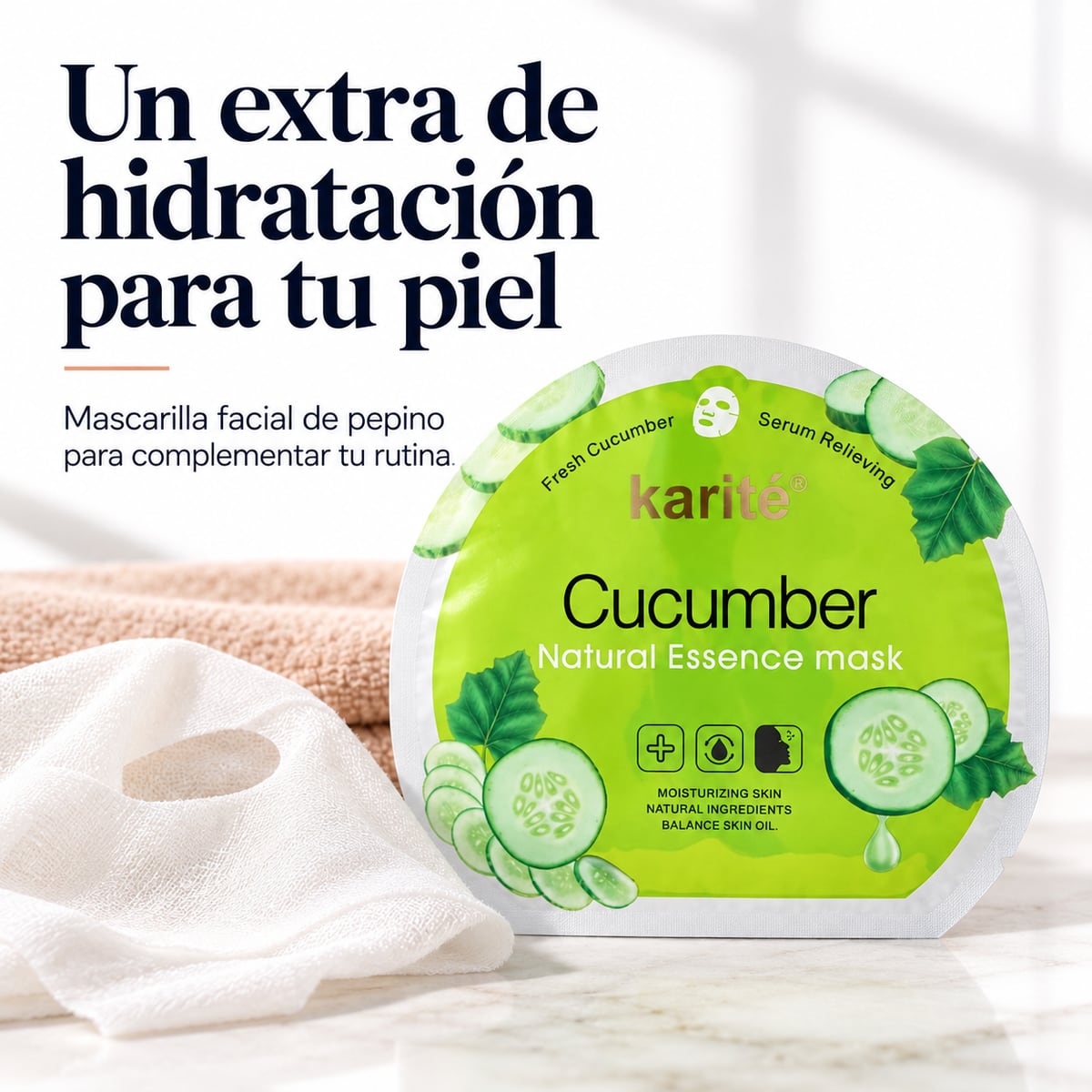 Mascarilla facial de pepino Karité