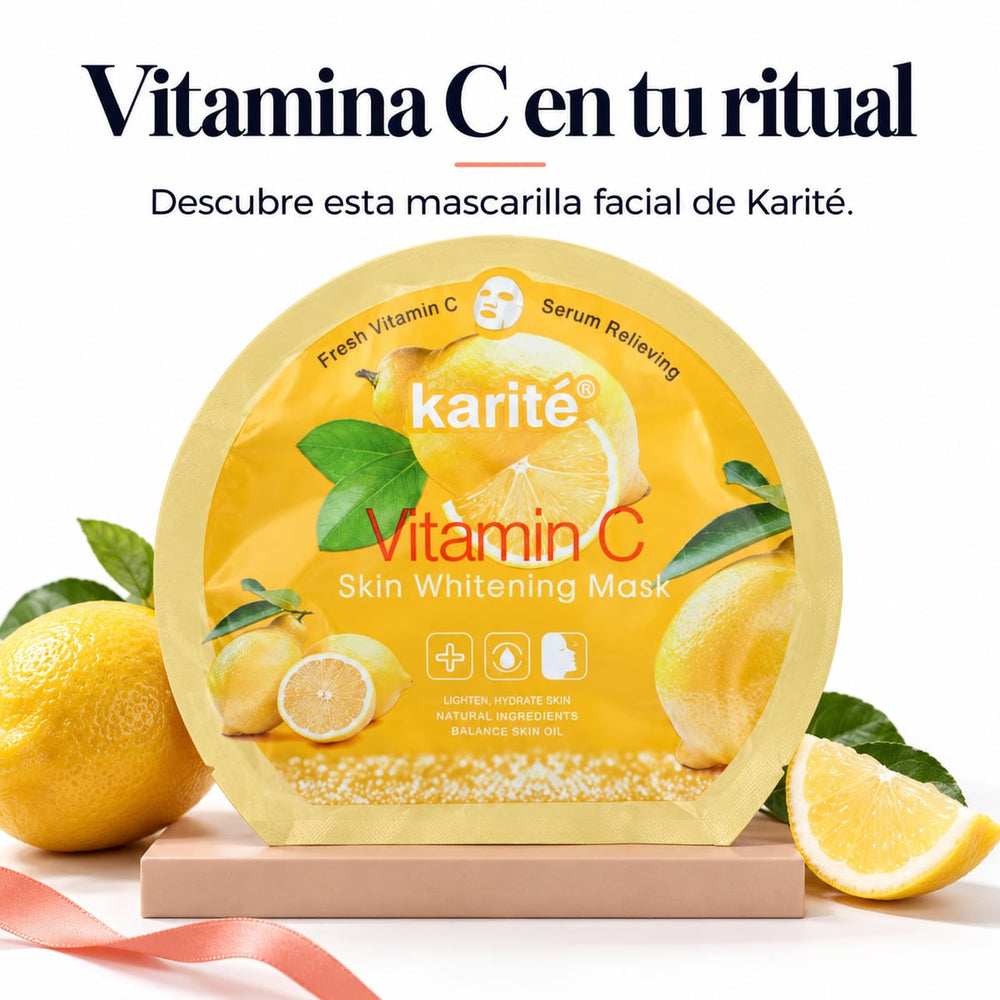 Mascarilla vitamina C en el tocador