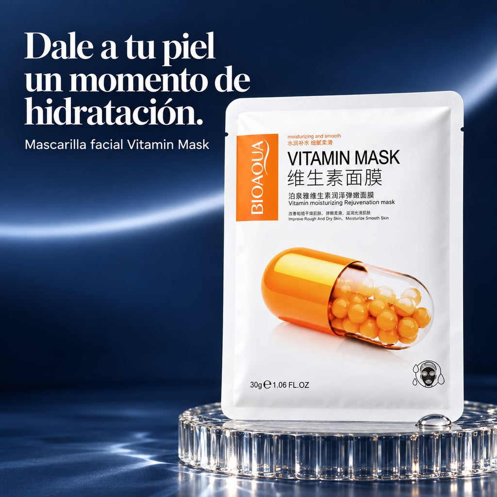 Mascarilla facial vitaminas C y E BIOAQUA