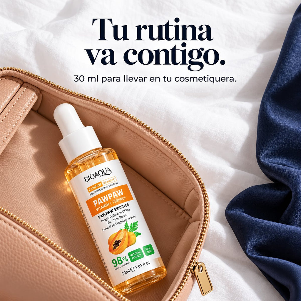 Sérum de papaya en el tocador