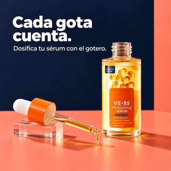 Sérum vitamina E + B5 en el tocador